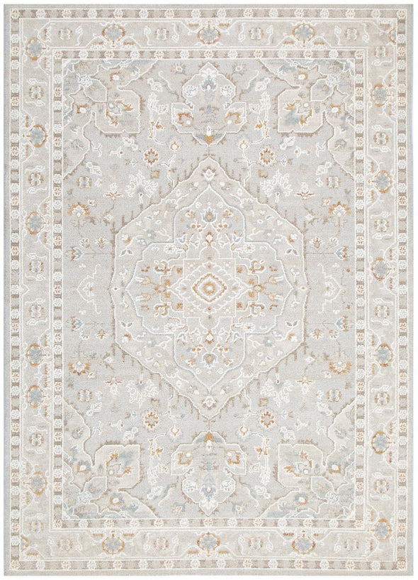 Trend Medallion Beige Multi Transitional Rug - T200