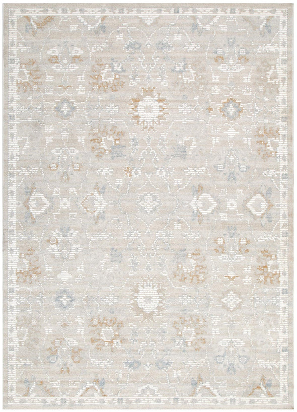 Trend Floral Beige Multi Transitional Rug - T400