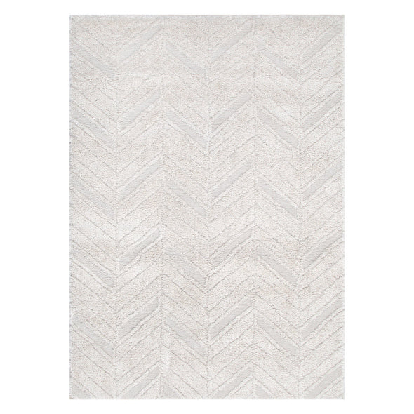 Tender Chevron Shag in Beige Rug