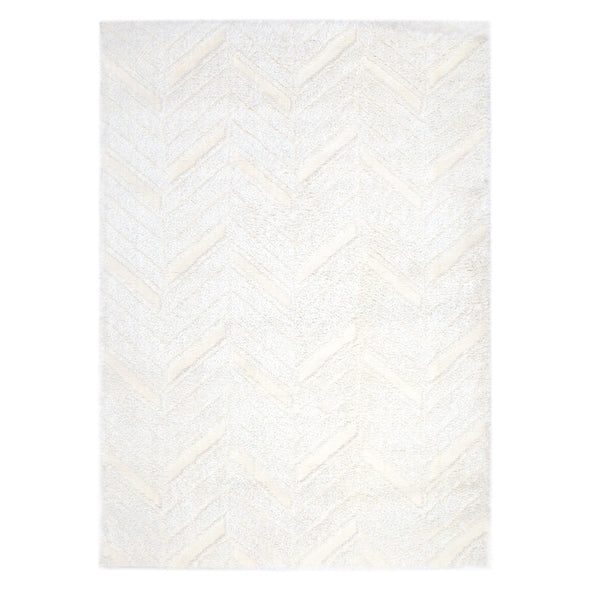 Tender Chevron Shag in Cream Rug