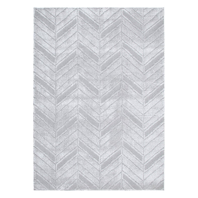 Tender Chevron Shag in Silver Rug