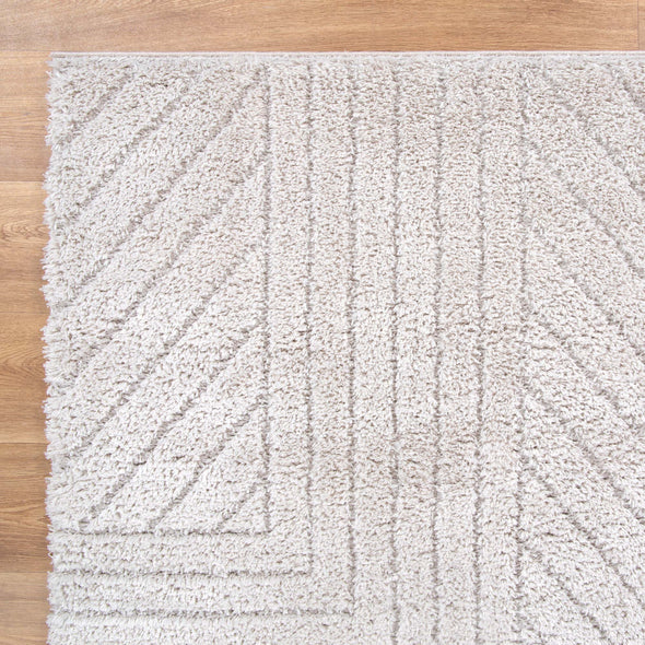 Tender Modern Shag in Beige Rug