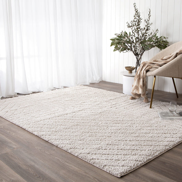 Tender Modern Shag in Beige Rug