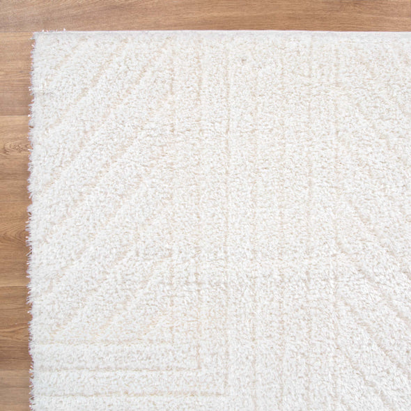 Tender Modern Shag in Cream Rug