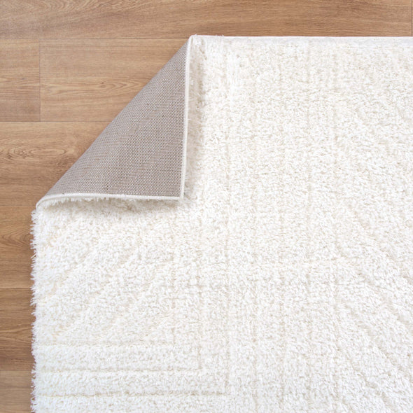 Tender Modern Shag in Cream Rug