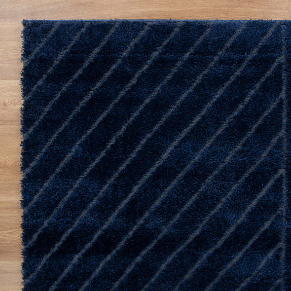 Tender Modern Shag in Navy Rug