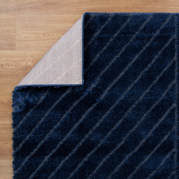 Tender Modern Shag in Navy Rug