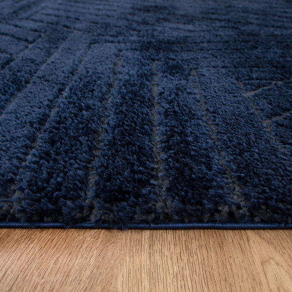 Tender Modern Shag in Navy Rug