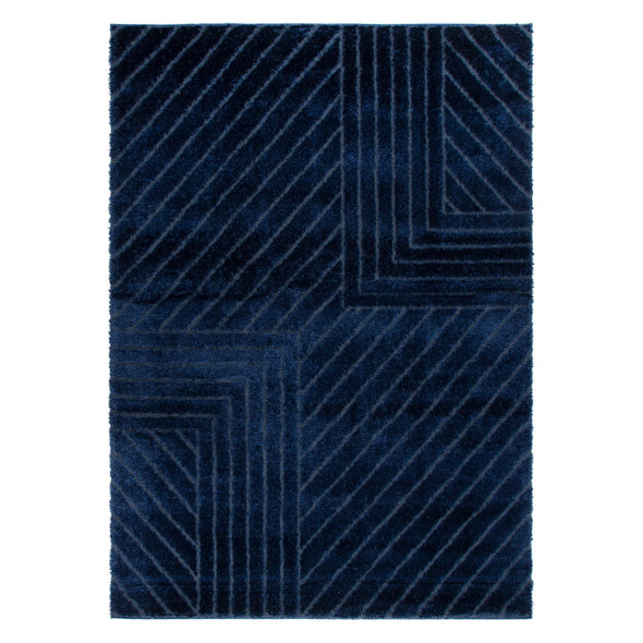 Tender Modern Shag in Navy Rug