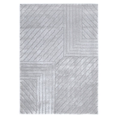 Tender Modern Shag in Silver Rug