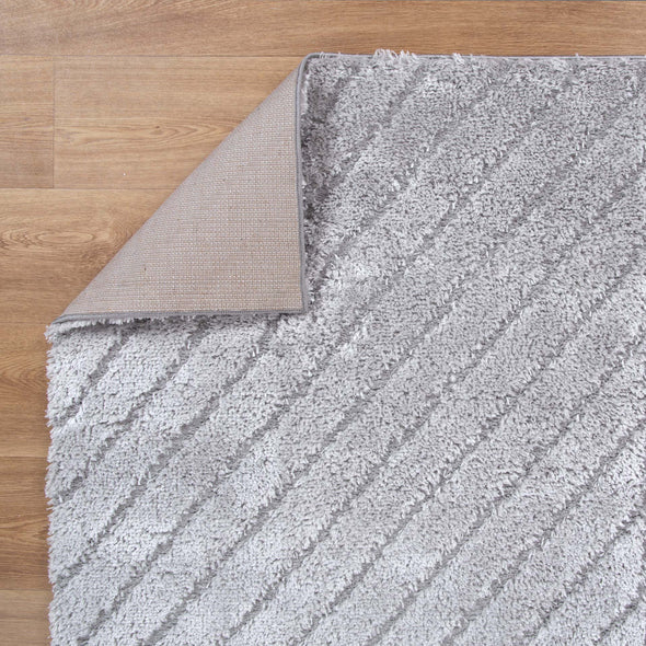 Tender Modern Shag in Silver Rug