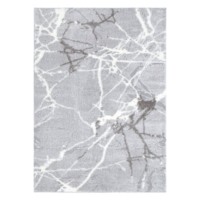 Tender Abstract Shag in Silver Rug