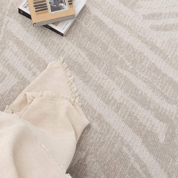 Toscana Geo Lines Beige Cream Rug