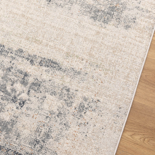 Toscana Distressed Splash Beige Blue Rug