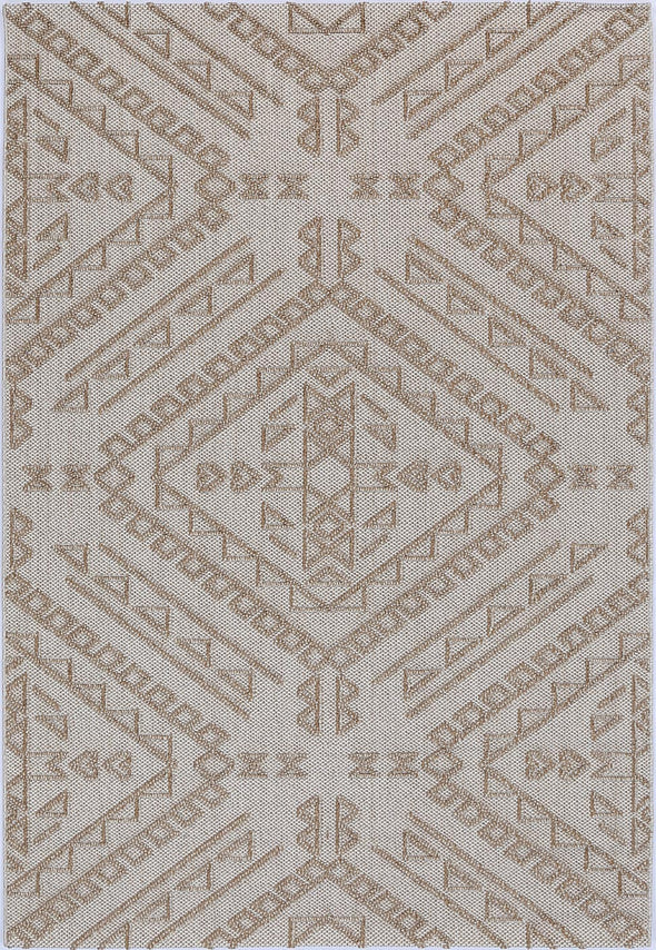 Vanuatu Kilifa Beige Tribal Flatweave Rug