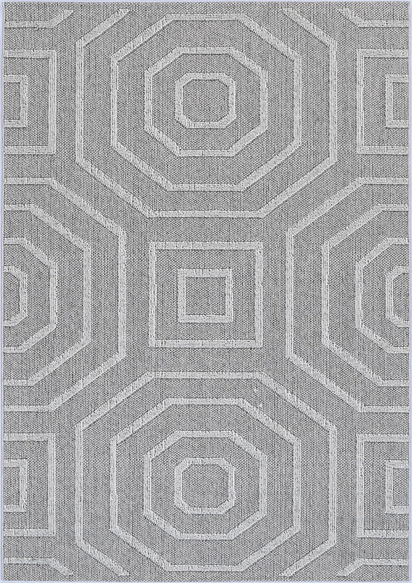 Vanuatu Suri Ash Geometric Flatweave Rug