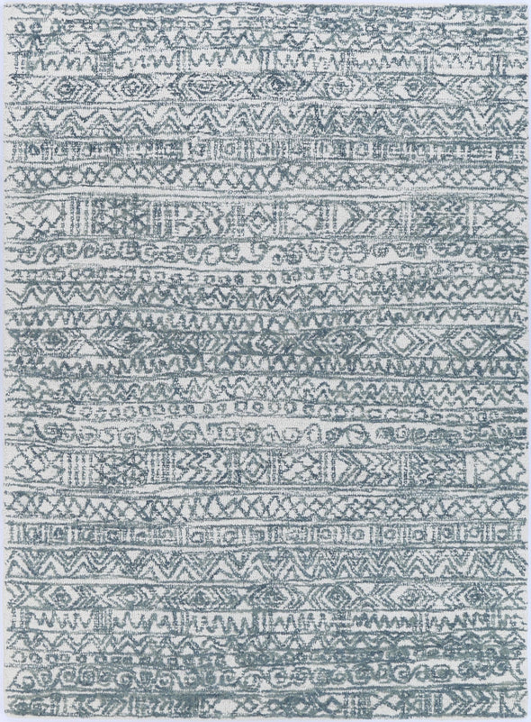 Posy Inca 01A in Blue Wool Rug