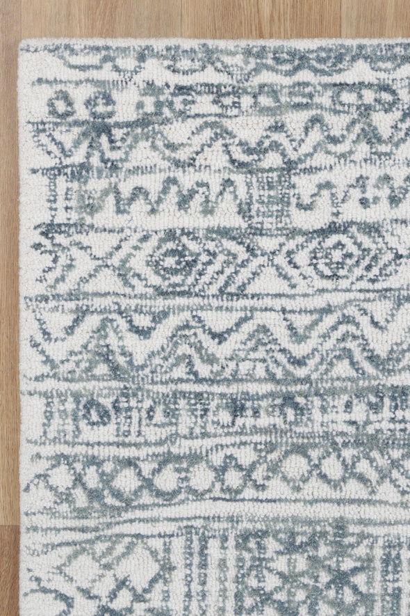 Sophia Aztec Blue Wool Rug