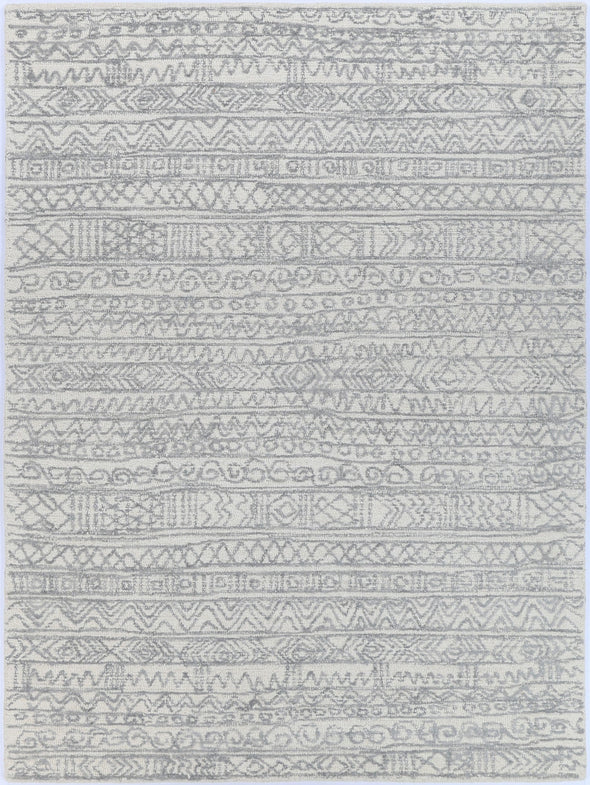 Sophia Aztec Grey Wool Rug