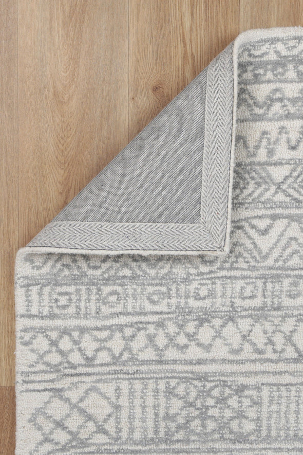 Sophia Aztec Grey Wool Rug