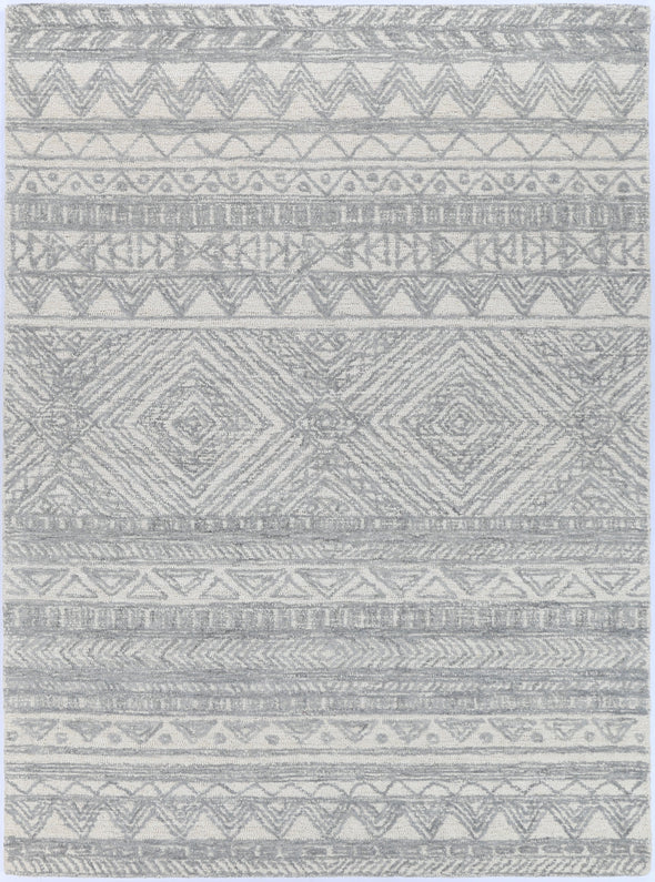 Sophia Contemporary Grey Wool Rug