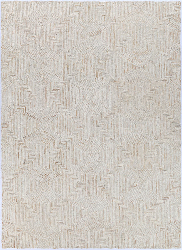 Posy Aquila 06C in Beige Rug Wool Rug