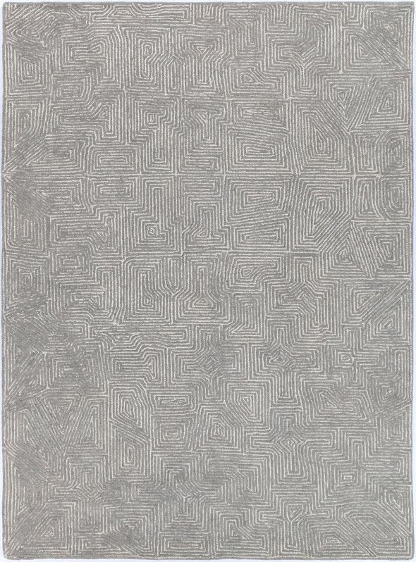 Sophia Mosaic Ash Wool Rug