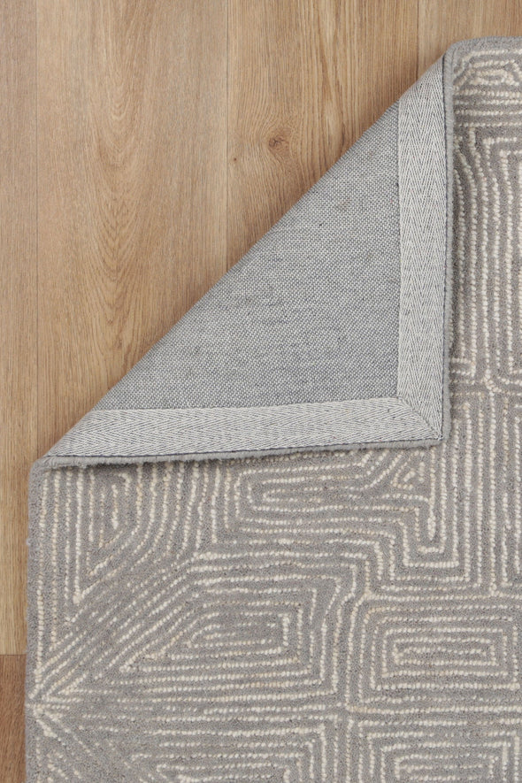 Sophia Mosaic Ash Wool Rug