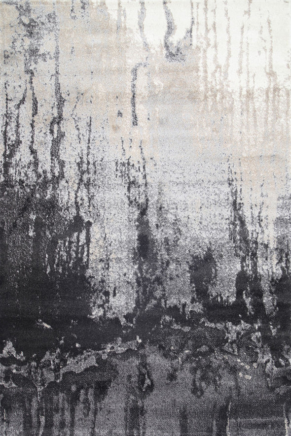 Morisot Rift Abstract Grey & Beige Rug