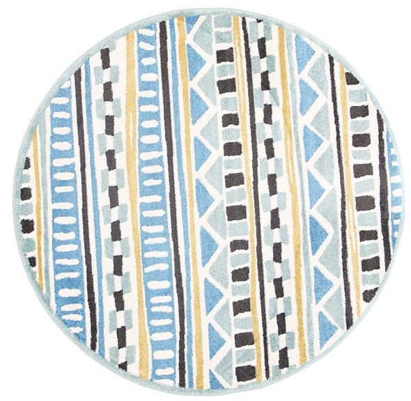 Playtime Oliver Kids Blue & Yellow Rug