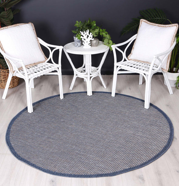 Sydney Chatswood Contemporary Navy Blue Indoor / Outdoor Rug