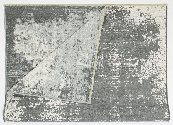 Rustic Hallstatt Abstract Reversible Grey Rug