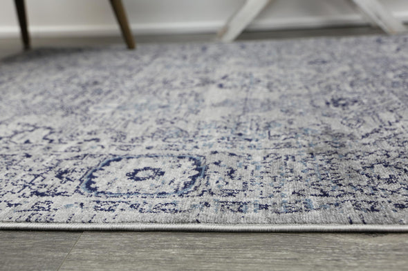 Old World Moche Traditional Grey Rug