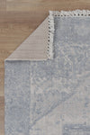 Agora Surat Blue Wool Rug folded corner photo