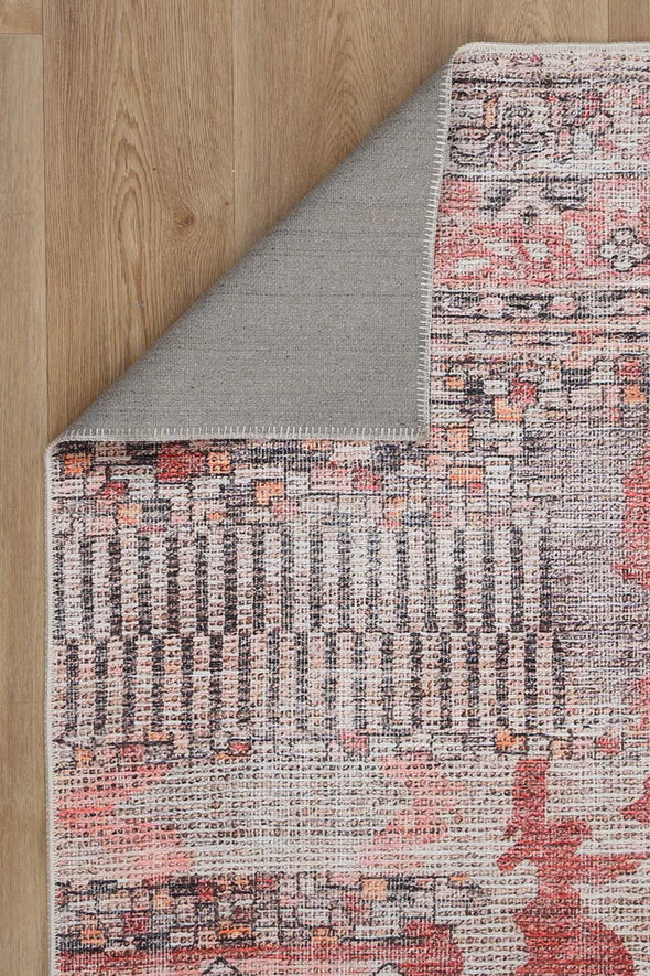 Amira Moroccan Dusk Pink & Orange Rug