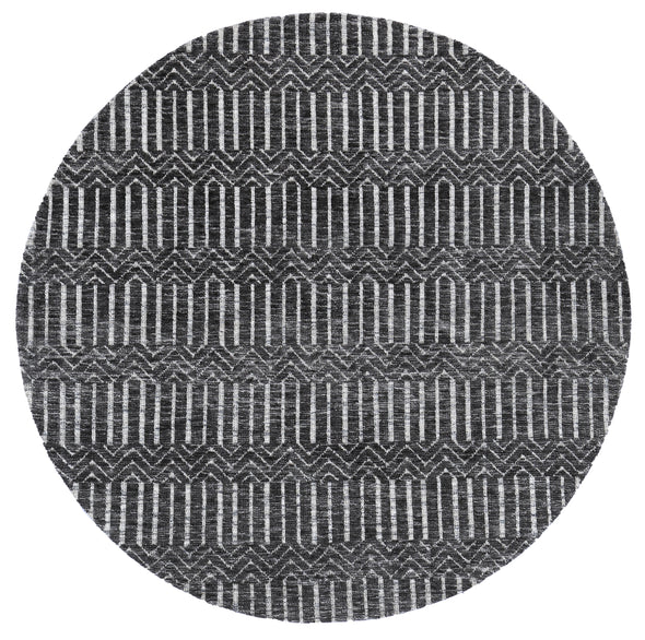 Alayah Geometric grey & ash circle Rug product shot