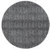 Alayah Geometric charcoal circle Rug Product photo