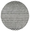 Alayah Tessellations silver & taupe circle Rug