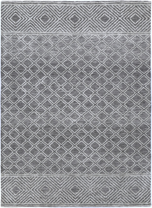 Alayah Diamond Trellis Silver Rug product shot