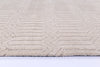 Alayah Geometric Ivory Rug side photo in white flooring