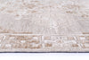 Alayah Ornamental Cream Rug close up for edge on white flooring