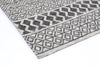 Alayah Tessellations silver Rug corner