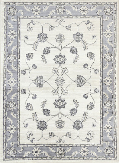 Old World Nabta Traditional Cream & Grey Rug