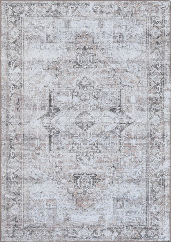 Euphrates Nuzi Distressed Vintage Grey Rug