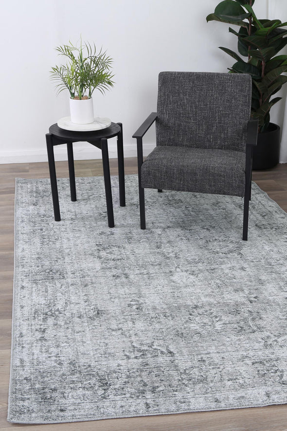 Euphrates Tuttul Distressed Vintage Grey Rug