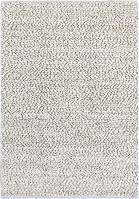 Merkala Contemporary Beige Wool Rug