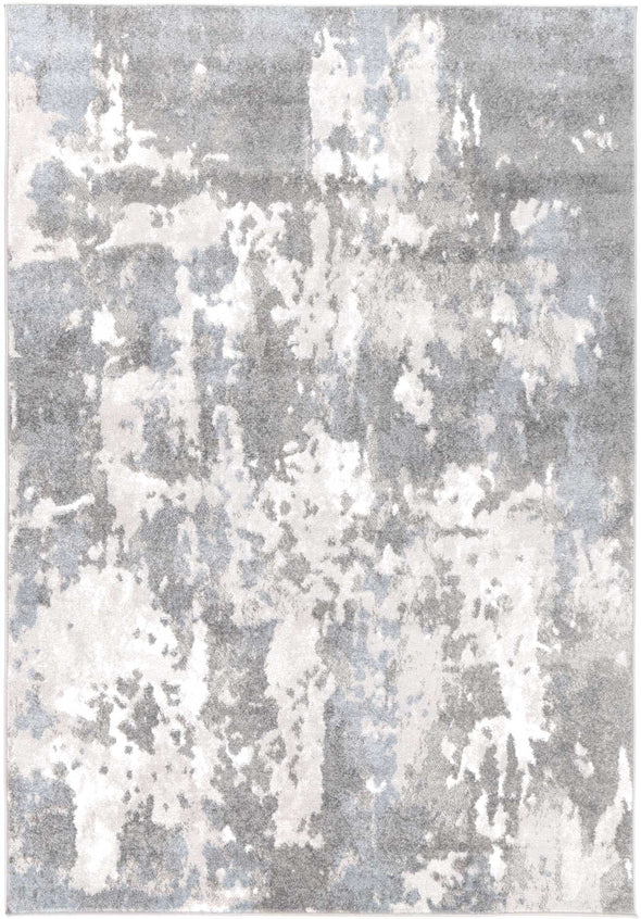 Ermina Ovsttun Abstract Grey & Blue Rug