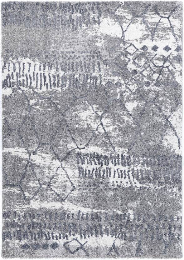 Yuzil Hadrian Abstract Blue & Grey Rug