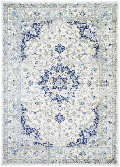 Provance Anjou Transitional Ivory & Blue Rug