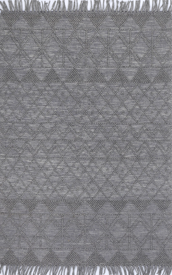 Marco Diamonds Grey & Multi Wool Rug